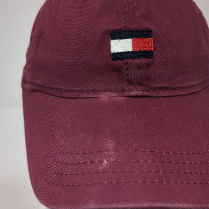 Tommy Hilfiger Logo Slideback Hat Red One Size Embroidered Outdoor