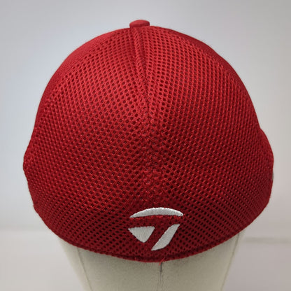 TaylorMade Baseball Cap Red XL SLDR Tour Preferred Mesh Back Fitted Golf Hat