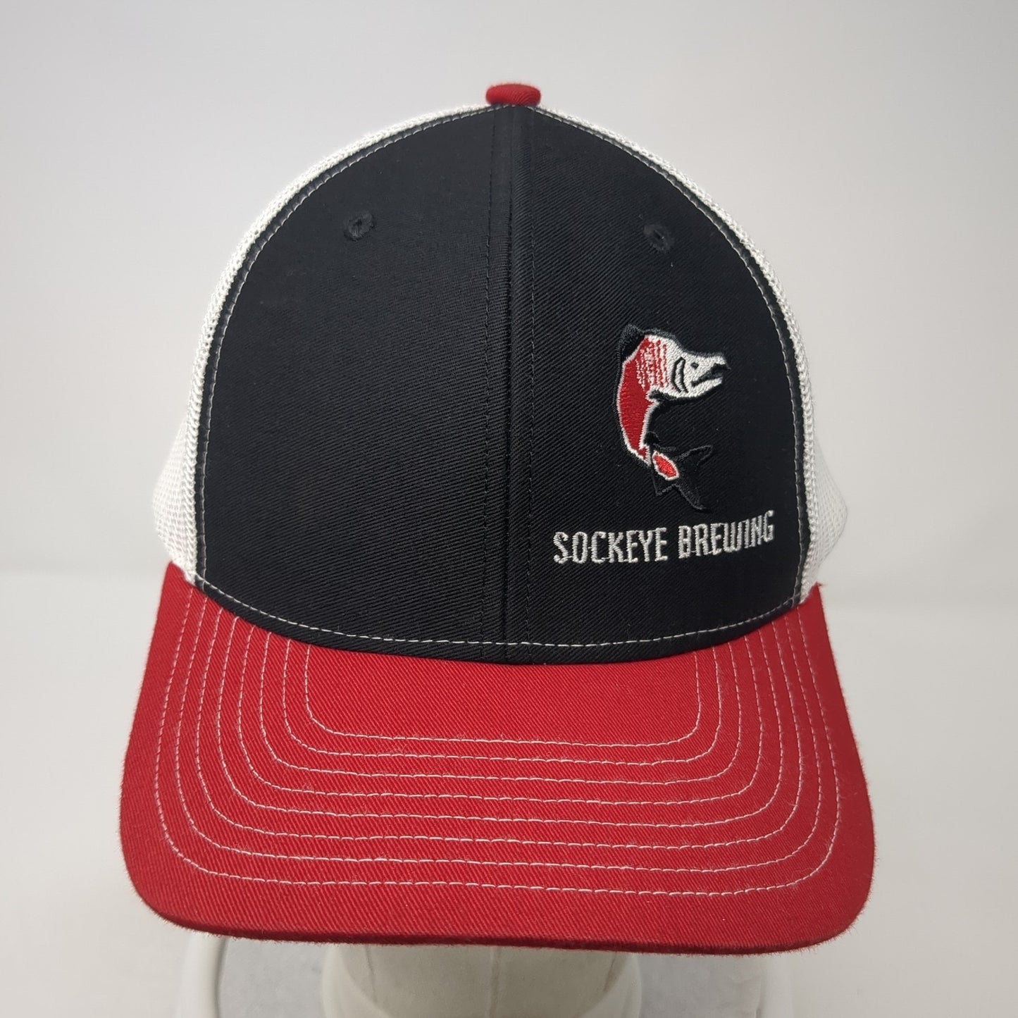 Sockeye Brewing Trucker Hat Multicolor One Size Adjustable Mesh Back Richardson