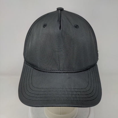 Adidas Snapback Hat Black OSFM Adjustable Vented Holes 6 Panel Blank