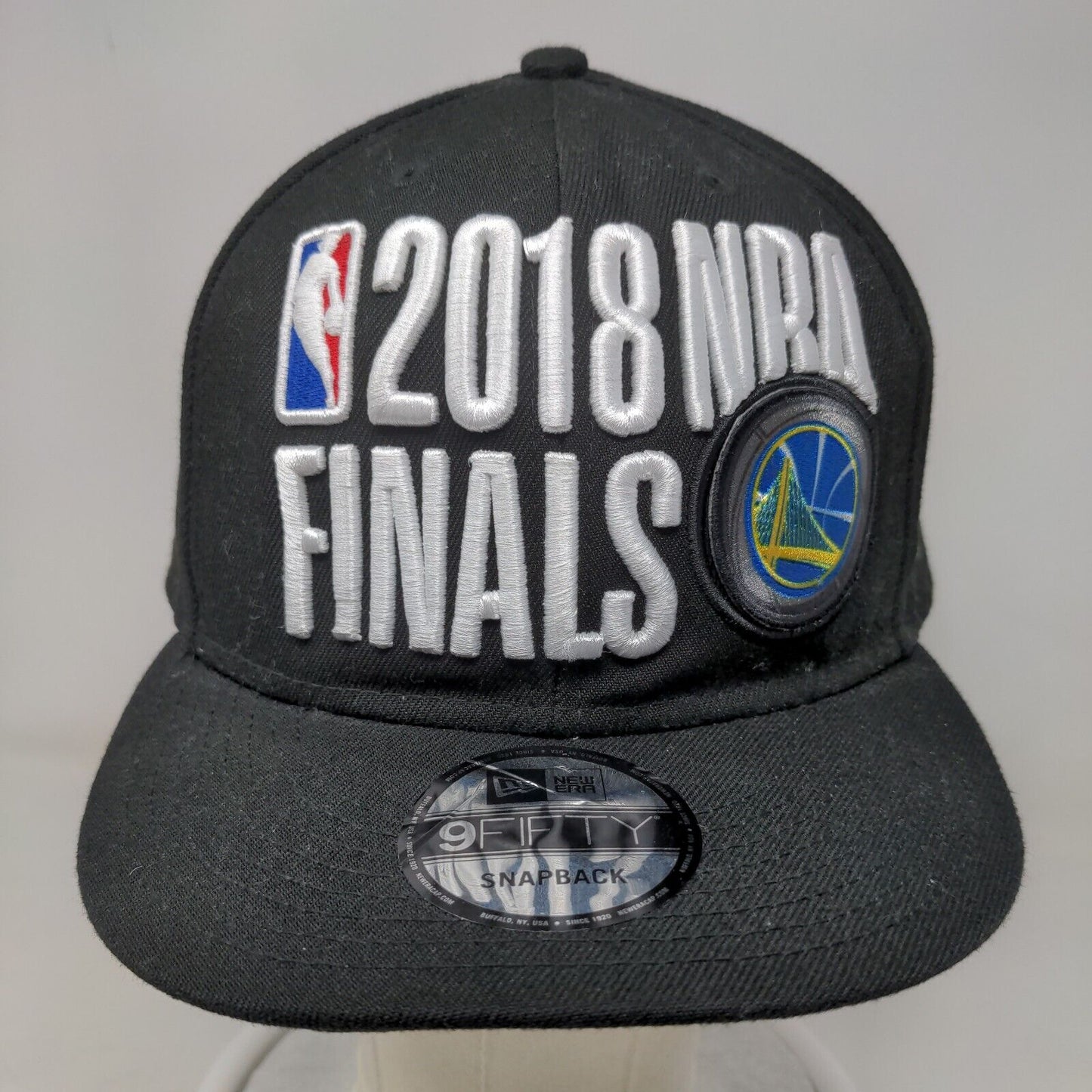 New Era Men's Snapback Hat Black OSFA 2018 NBA Finals Golden State Warriors