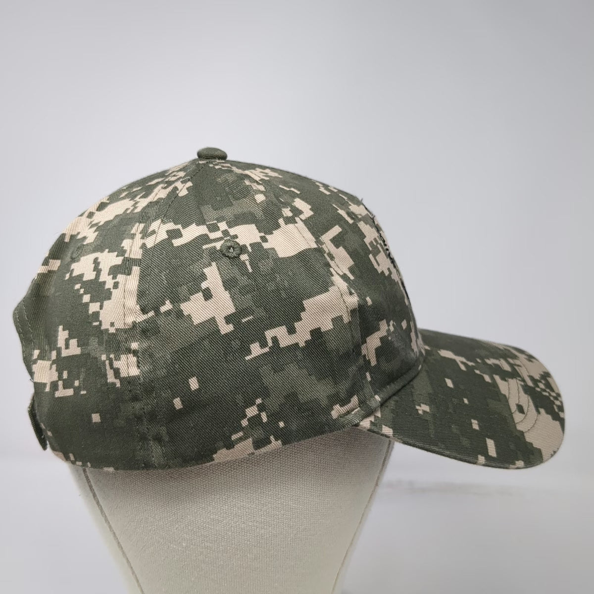 Cap America Baseball Cap Green One Size Digital Camo Veterans Winter Sports Hat