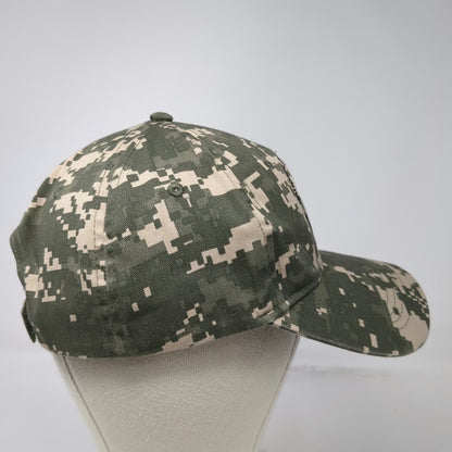 Cap America Baseball Cap Green One Size Digital Camo Veterans Winter Sports Hat