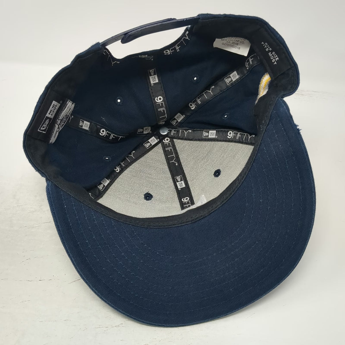New Era California Golden Bears Cal NCAA Snapback Hat Blue White Yellow One Size