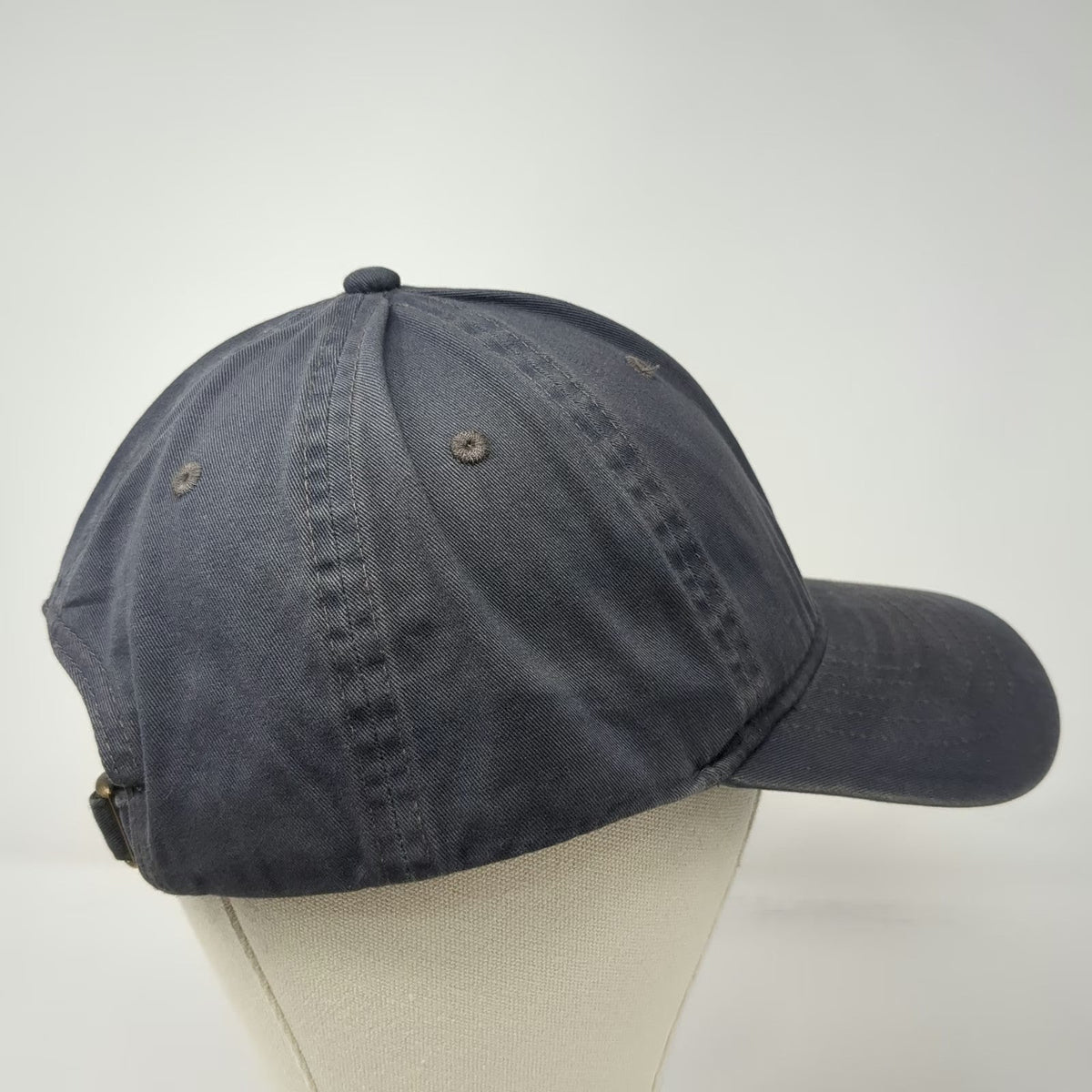 George Baseball Cap Gray One Size Slideback Adjustable Blank Cotton Hat