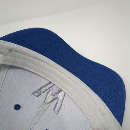 Letter W Snapback Trucker Hat Blue OS Adjustable Mesh Back Port Authority