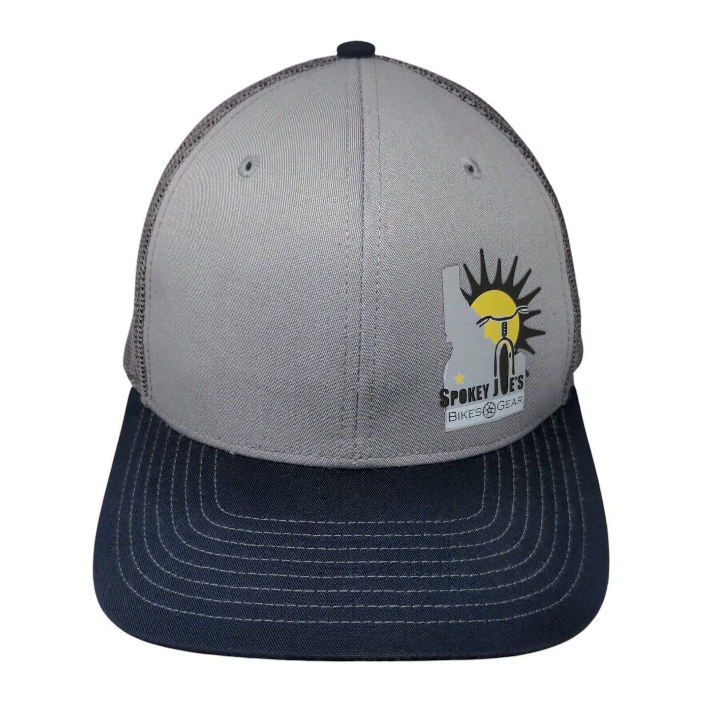 Spokey Joe's Bikes Gear Snapback Trucker Hat Gray One Size Mesh Back Richardson