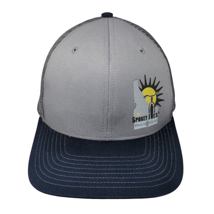 Spokey Joe's Bikes Gear Snapback Trucker Hat Gray One Size Mesh Back Richardson