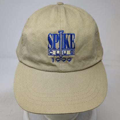 Cotton Deluxe Caps Spike Club Baseball Cap Beige OS Slideback Hat 1999 Vintage