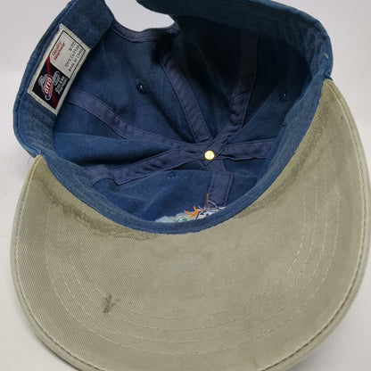 OTTO Baseball Cap Blue Beige One Size Cancun Beach Mexico Souvenir Slideback Hat