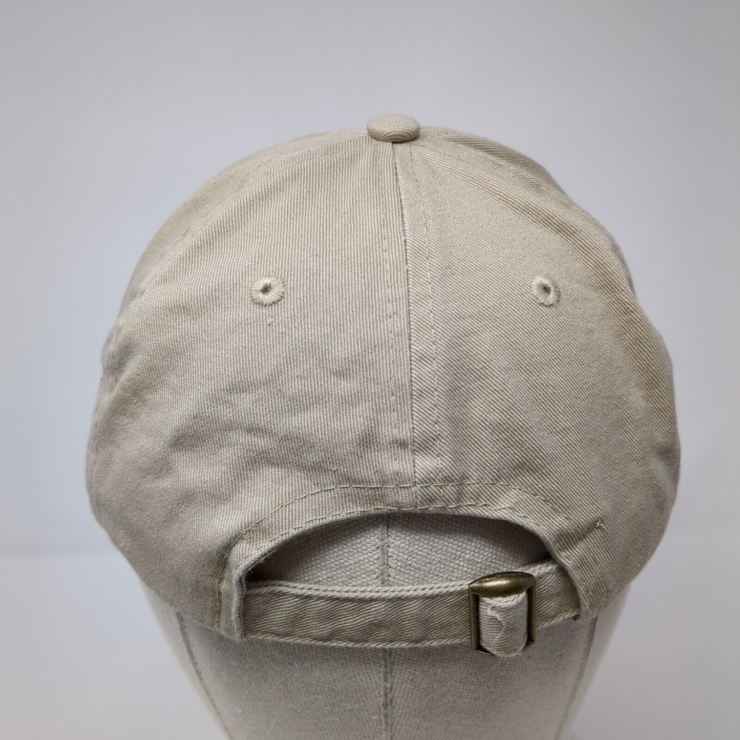 Worlds Liquors Slideback Hat Tan One Size Adjustable Embroidered Shell