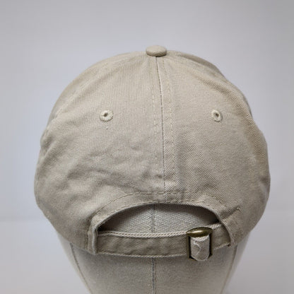 Worlds Liquors Slideback Hat Tan One Size Adjustable Embroidered Shell