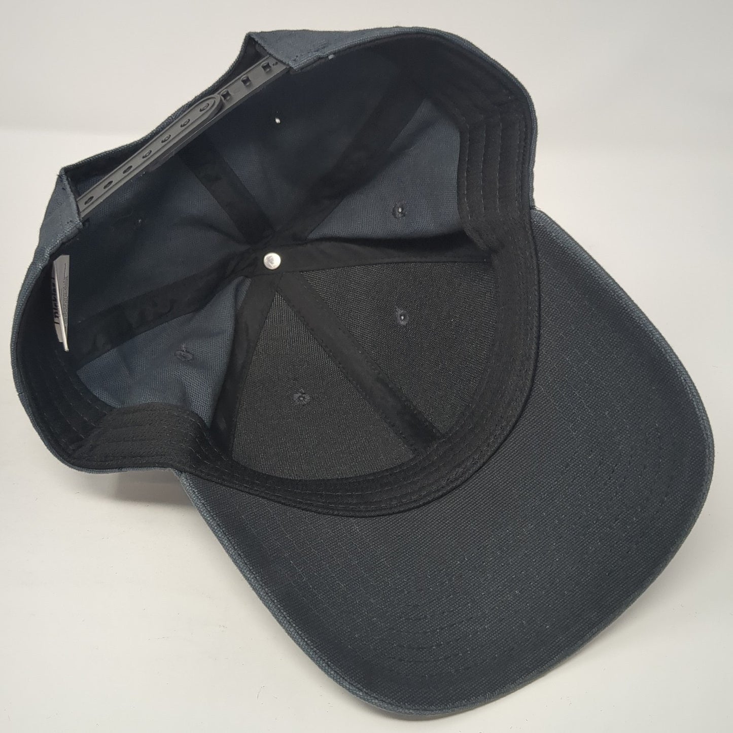 Genuine Dickies Snapback Hat Black One Size Adjustable 6 Panel Cotton