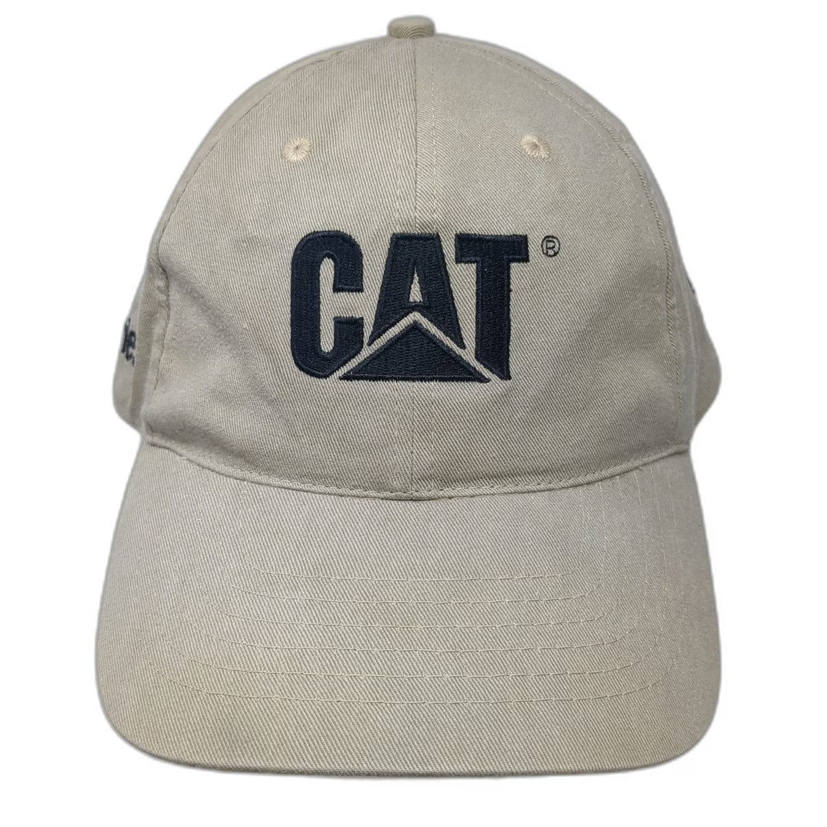 Caterpillar CAT G-Series Bulldozer Hat Beige One Size Baseball Cap Slideback