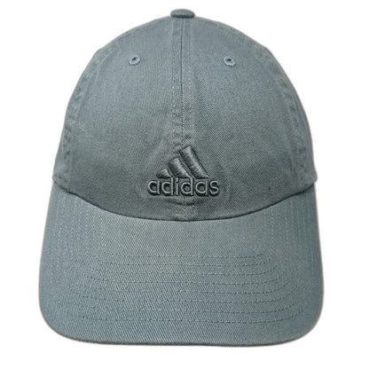 Adidas Baseball Cap Blue OSFM Slideback 100% Cotton Embroidered Logo Strap hat