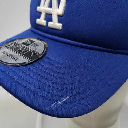 New Era Los Angeles Dodgers MLB Trucker Hat Blue One Size Side Patch Snapback