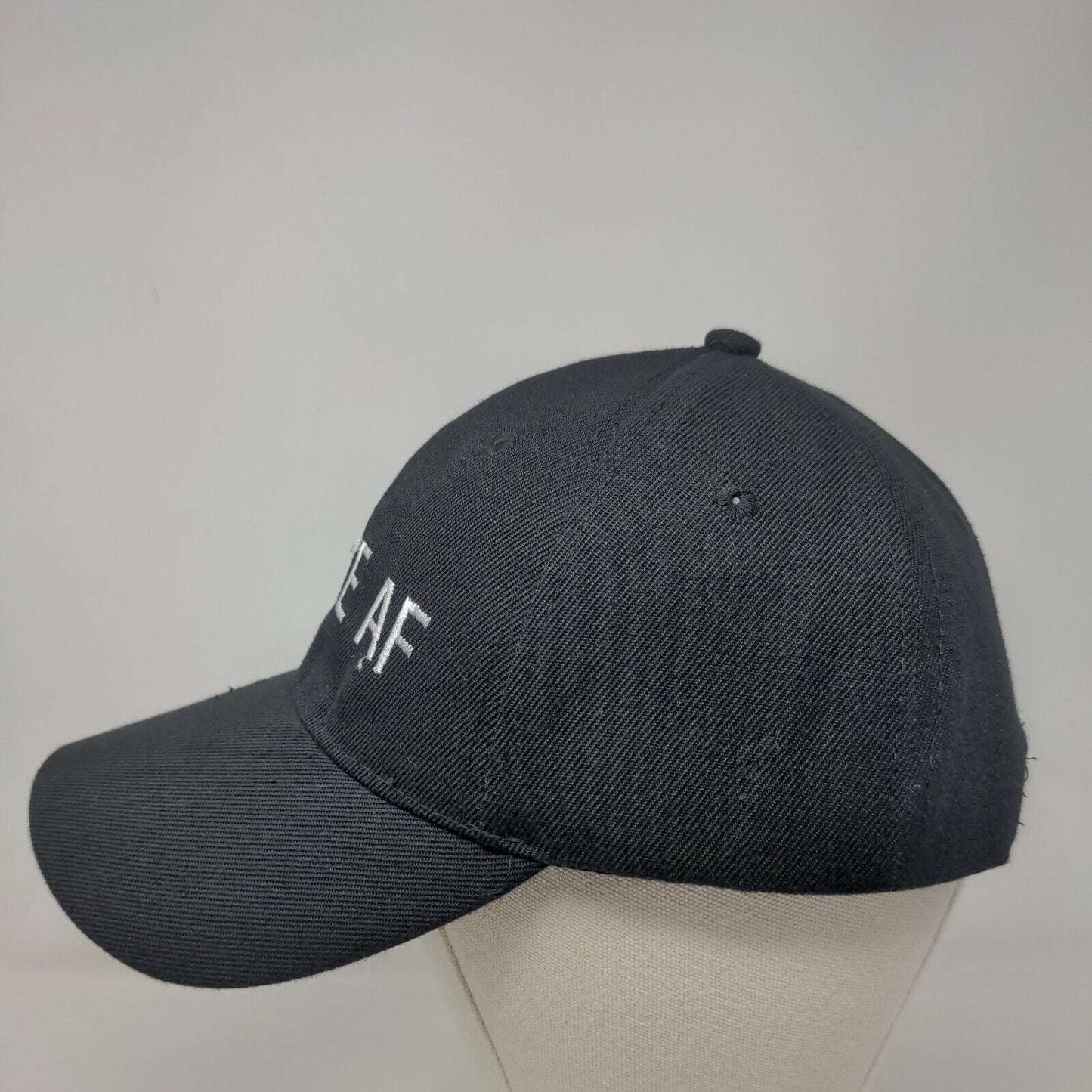 Woke AF Strapback Hat Black One Size Embroidered Charlotte Russe