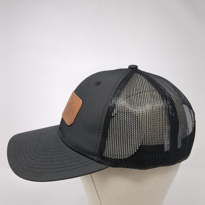 Cabela's Club Snapback Trucker Hat Black One Size Adjustable Mesh Back Polyester