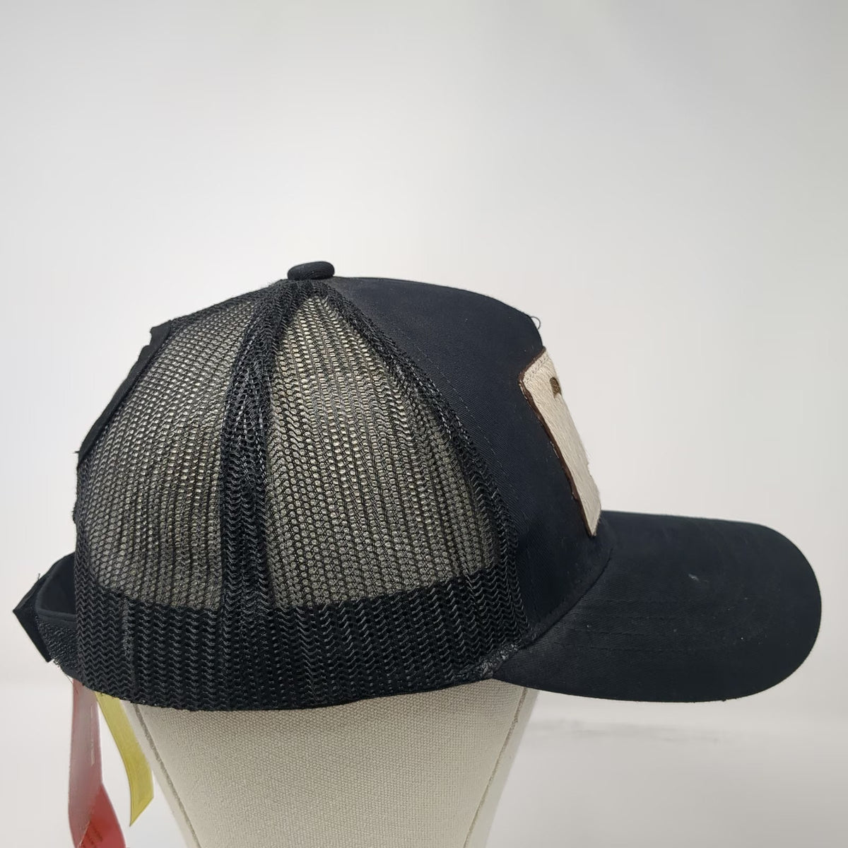 Showman Trucker Black One Size Yellowstone Y Brand Mesh Ponytail Western Hat