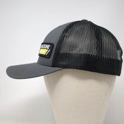 Yupoong Trucker Hat Gray One Size Snapback Coastline Equipment Mesh Logo Patch
