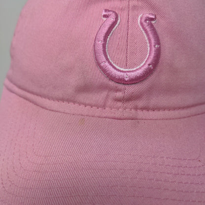 Reebok NFL Women's Slideback Hat Pink Size OSFA Indianapolis Colts Embroidered