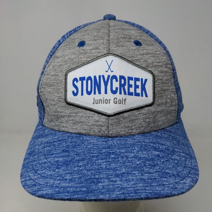 Pukka Men's Strapback Hat Blue Gray Size OS Embroidered Stony Creek Junior Golf