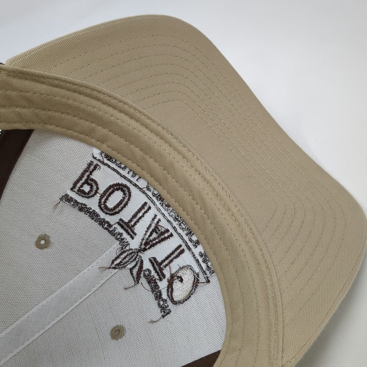 Richardson Trucker Hat Beige Brown One Size Potato Virtual Conference 2021 Mesh