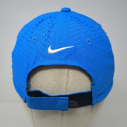 Nike Golf Strapback Hat Blue One Size Adjustable Swoosh Laser Cut Outdoor