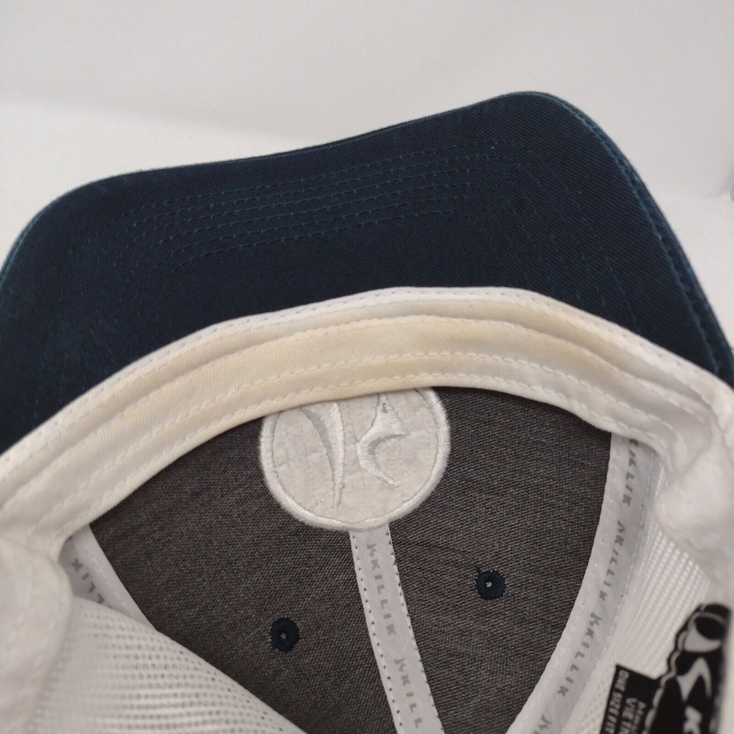 Killik Ladies Snapback Trucker Hat Blue OSFM Adjustable Embroidered Mesh Back