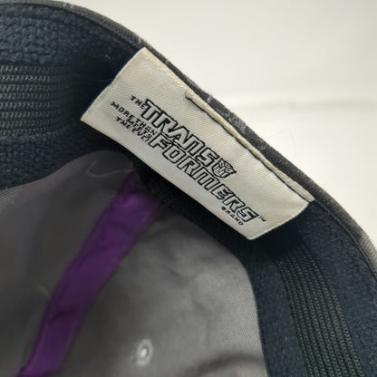 Transformers Decepticon Baseball Cap Gray One Size Purple All Over Print Hat