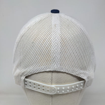 Ridgway Roof Truss Co. Snapback Trucker Hat Blue One Size Mesh Back Cobra