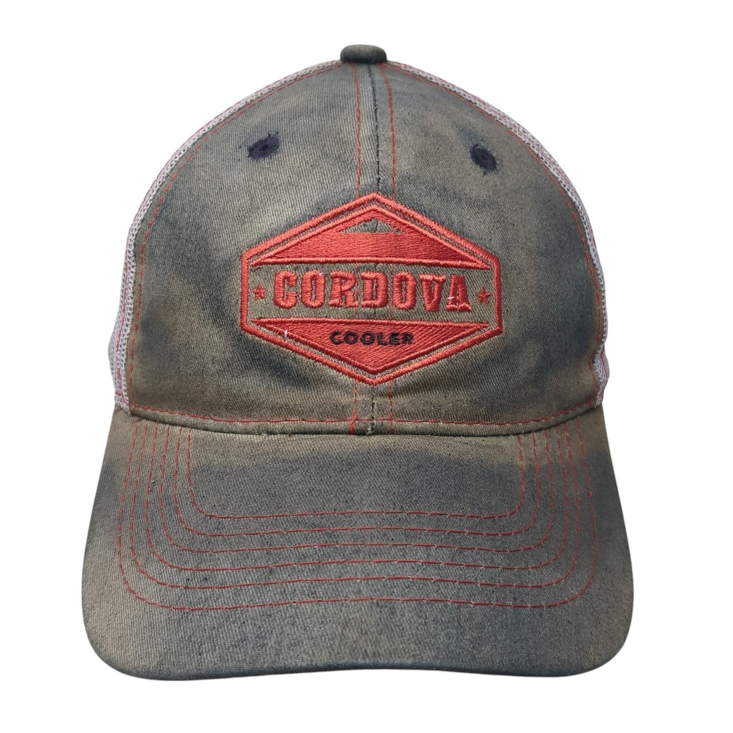 Cordova Cooler Trucker Hat Gray One Size Adjustable Mesh Back Embroidered