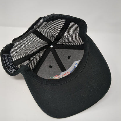Outdoor Cap Trucker Hat Black One Size Mesh Back Embroidered Sunglo