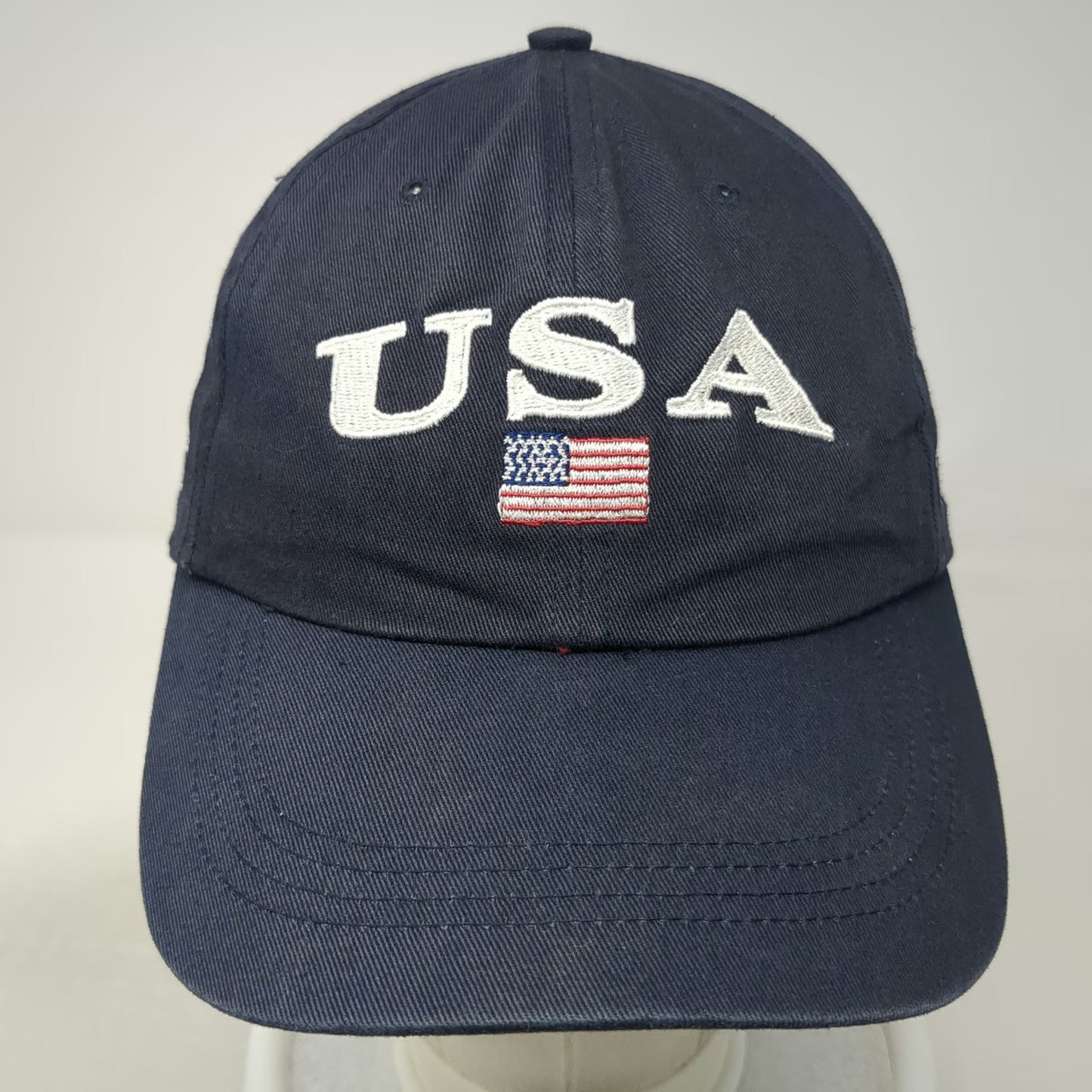 Ahead Baseball Cap Blue One Size USA North Jersey Country Club Slideback Hat
