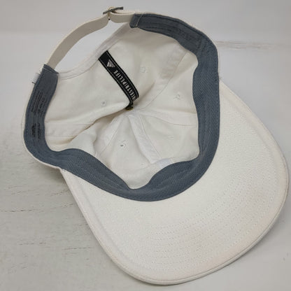 Adidas Baseball Cap White One Size Adjustable Embroidered Logo Slideback Hat
