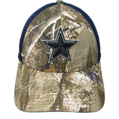 New Era Dallas Cowboys NFL Cap Hat Green XL 39THIRTY Camo Mesh Stretch Fit Back