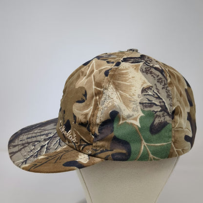 Cabela's Baseball Cap Brown Camo L Ear Flaps Advantage Hunting Woods Outdoor Hat