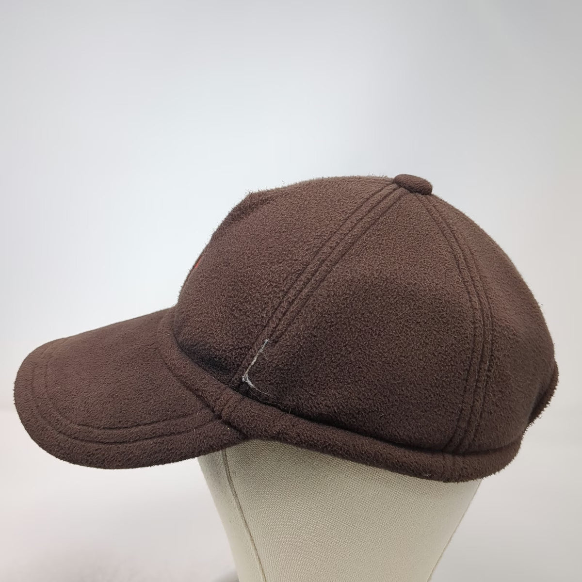 Conte of Florence Baseball Cap Black One Size Fleece Ear Flaps Callaway Logo Hat