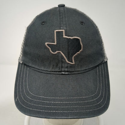 Richardson Trucker Hat Black L Texas State Mesh Snapback Embroidered 111 Cap
