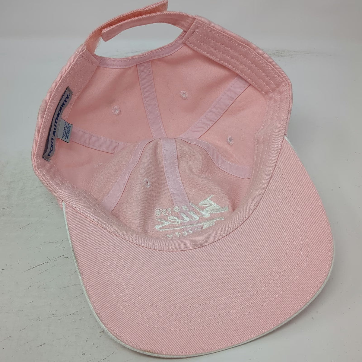 Port Authority Baseball Cap Pink One Size Boise Blues Society Trumpet Music Hat