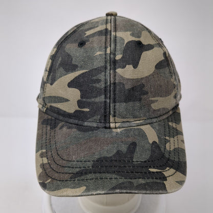 George Strapback Hat Camouflage One Size Adjustable Vented Holes 6 Panel Blank