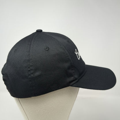 Anni Lyn Sportswear Snapback Hat Black One Size Rose Embroidery Curved Brim