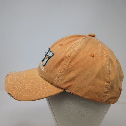 Ducks Unlimited Baseball Cap Orange One Size Slideback 1937 Duck Embroidery Hat
