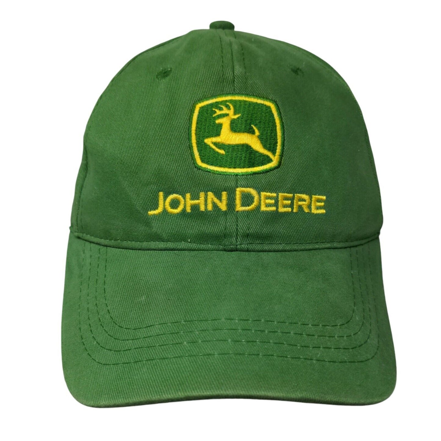 John Deere Nothing Runs Like A Deere Slideback Hat Green OSFM 6 Panel