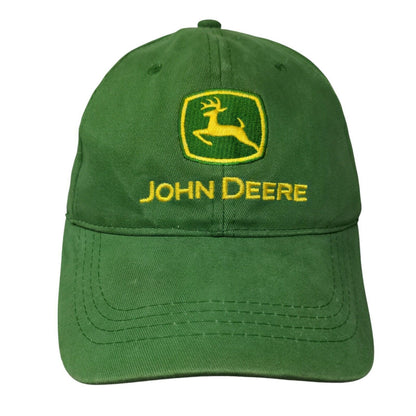 John Deere Nothing Runs Like A Deere Slideback Hat Green OSFM 6 Panel