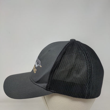 Hop Munitions Fitted Trucker Hat Gray L/XL Embroidered Mesh Back Richardson