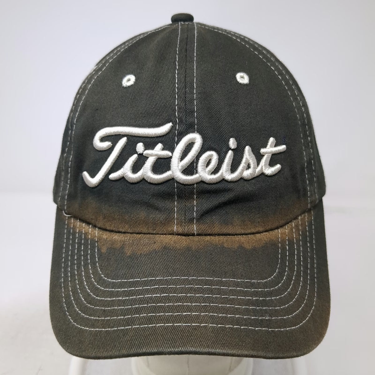 Titleist Baseball Cap Black One Size Hat Meadow Lakes Golf Cotton Slideback