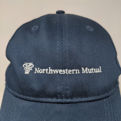 Port & Company Men's Strapback Hat Blue Embroidered Northwestern Mutual Logo