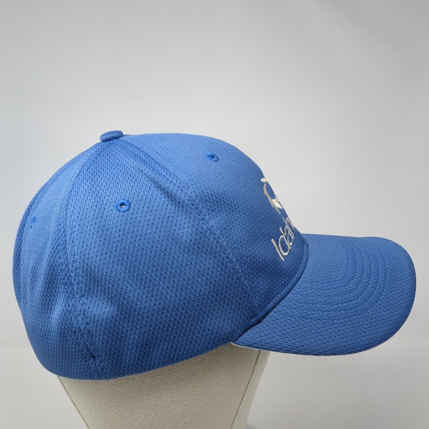 Idaho Trust Fitted Golf Hat Blue M/L Embroidered Vented Holes 6 Panel Nike