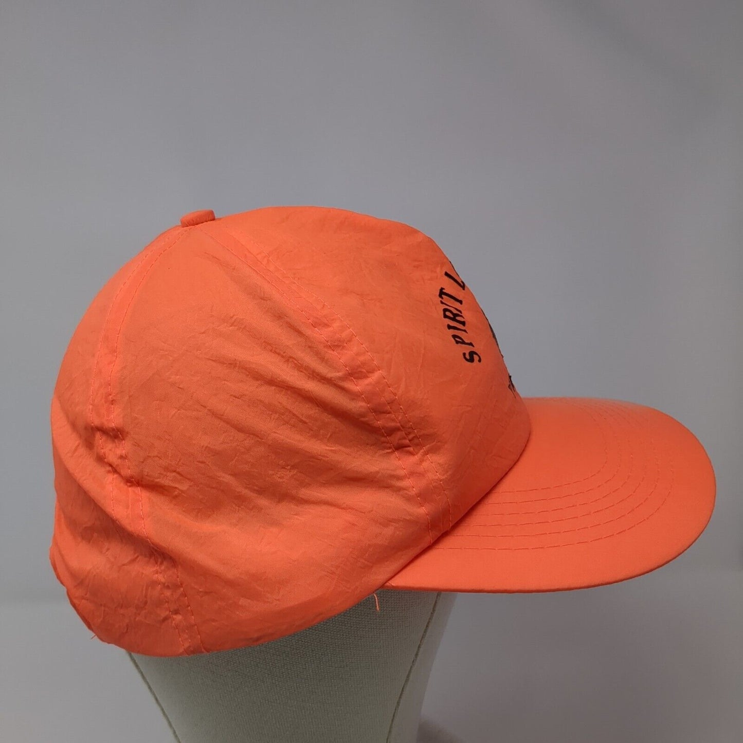 Spirit Lake Lodge Yukon Snapback Hat Orange OSFA Adjustable 6 Panel Nylon